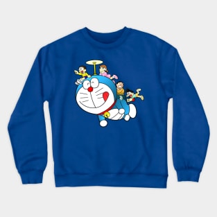 doraemon and friend Crewneck Sweatshirt